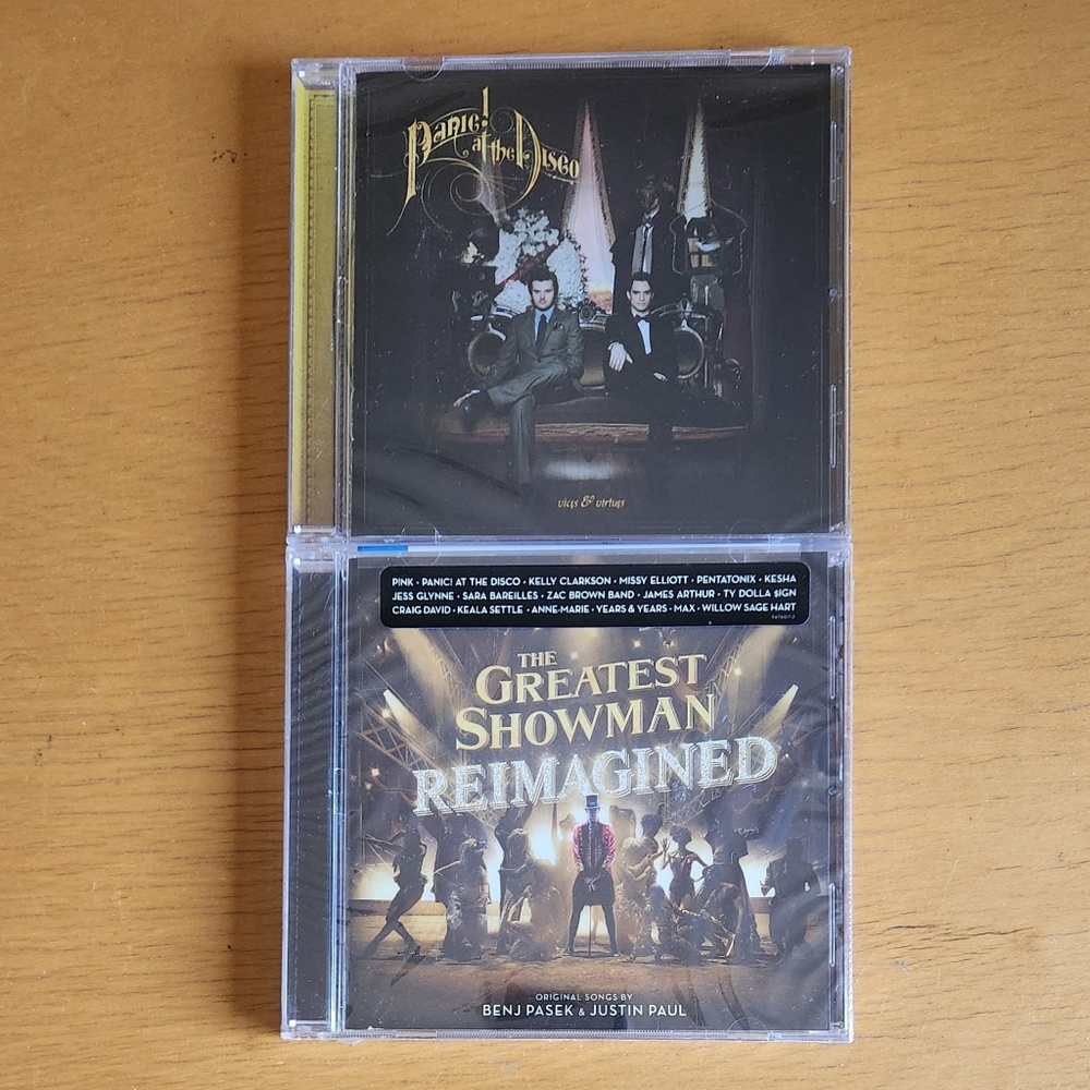 Panic! At The Disco "Vices & Virtues" & "Greatest Showman Reimagined" (Lot Of 2)